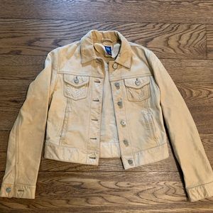 Tan vegan leather jacket